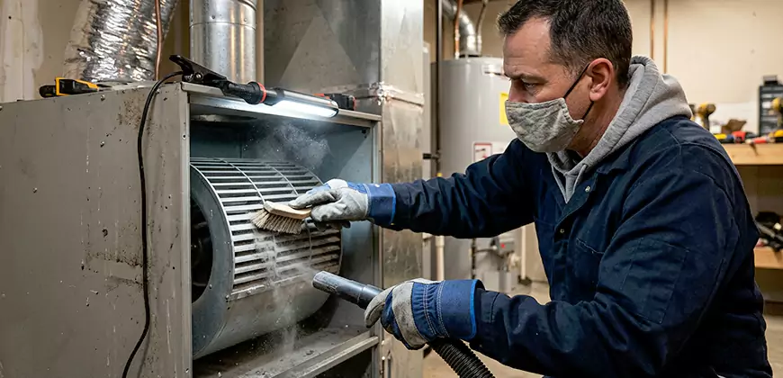 HVAC Blower Compartment Cleaning in Lynn