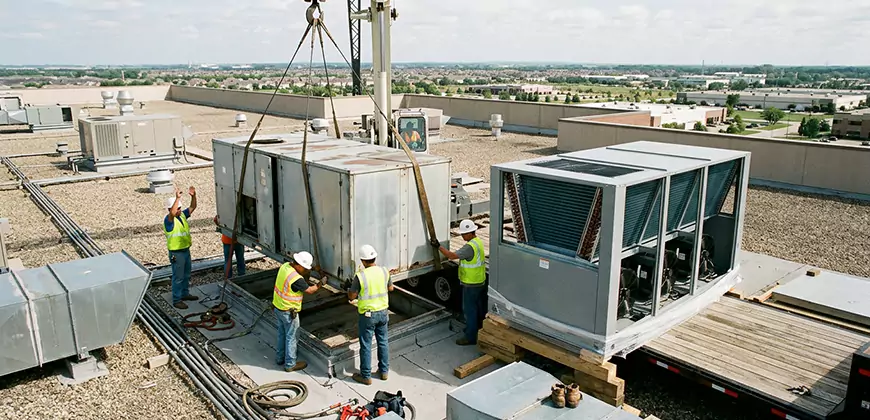 Commercial Air Handling Unit Replacement in Lynn